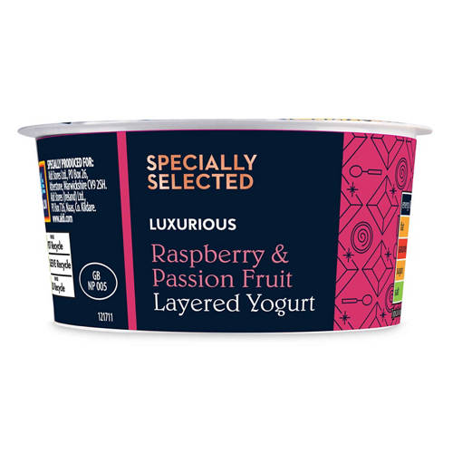 Raspberry & Passion Fruit Layered Yogurt | ALDI UK
